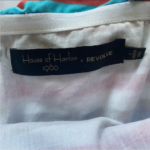 ❤️ House of Harlow 1960 x Revolve Hugh Jumpsuit in Multi Stripe Size Small NWOT - Picture 2 of 7